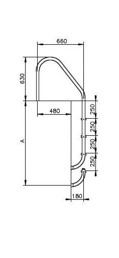 swimming pool ladder dimensions